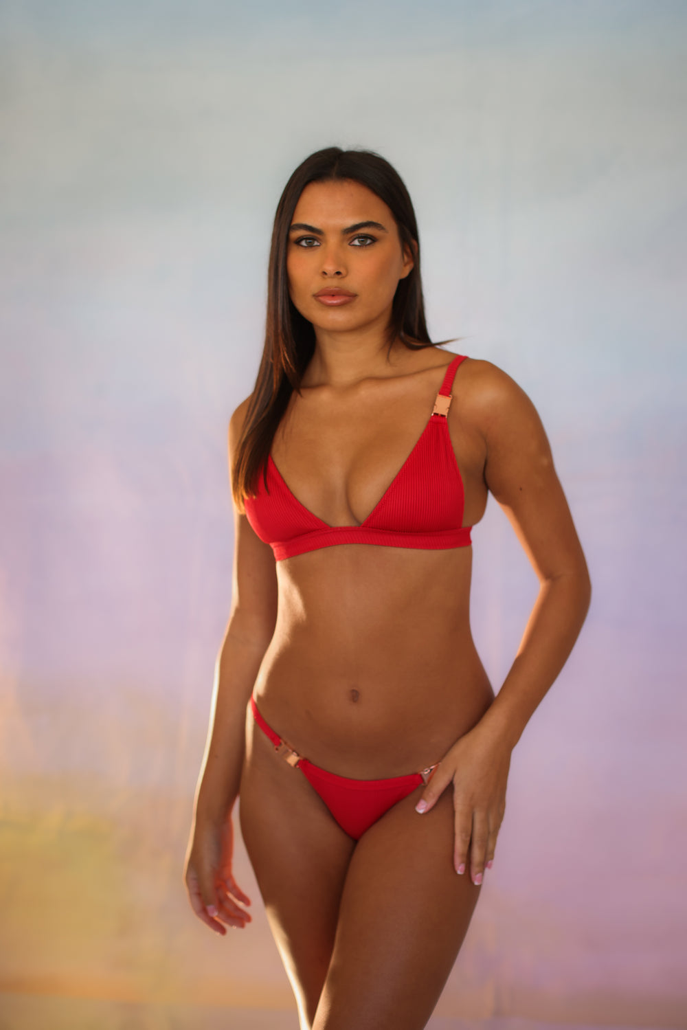 Rib Buckle bikini set