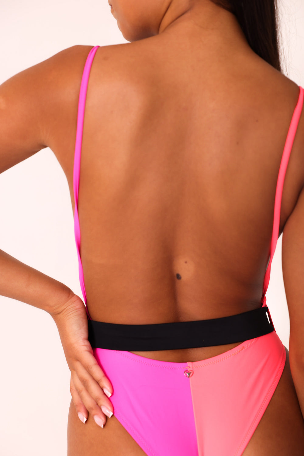 Colour block swimsuit