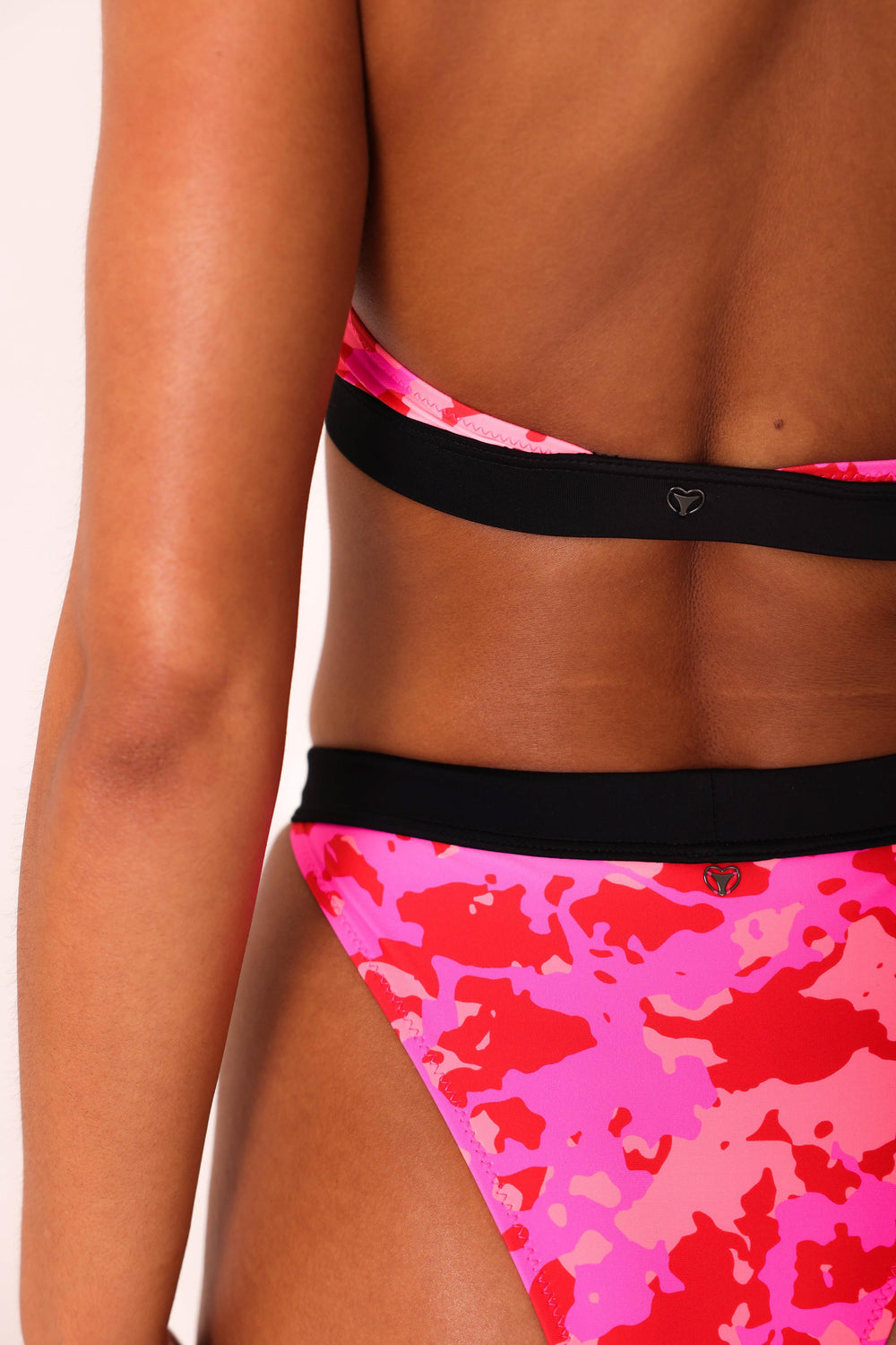 Camo bandeau bikini top
