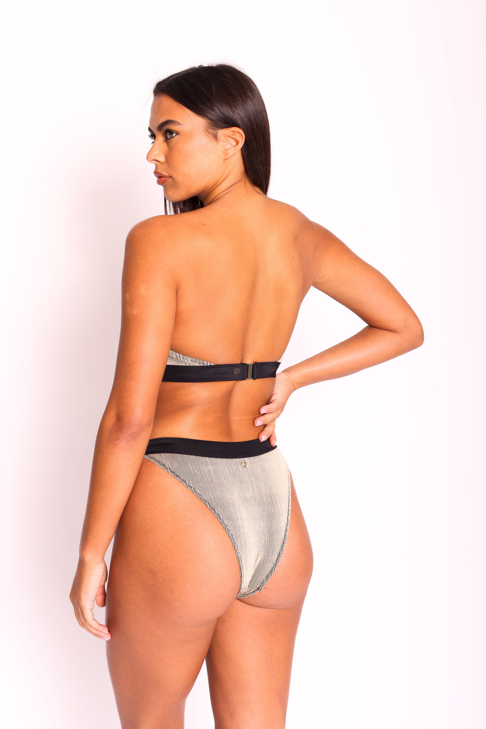 Lurex rib brief
